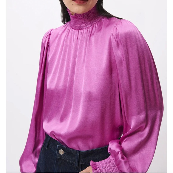 NWT FRNCH Long Sleeve Blouse - Picture 4 of 7